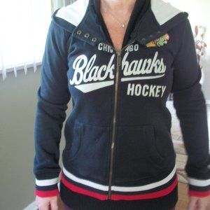 CCM brand women's Chicago Blackhawks sweatshirt/jacket